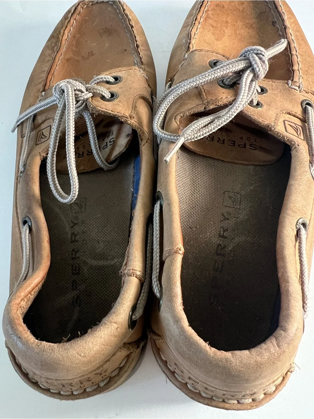 Sperry Authentic Leather Boat Shoe Size 8